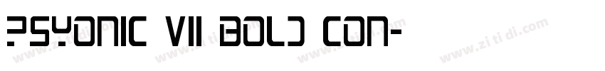 PsYonic VII Bold Con字体转换